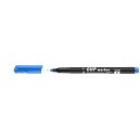 Popisovač modrý F OHP 0,5mm - permanentní Top marker - 00000737