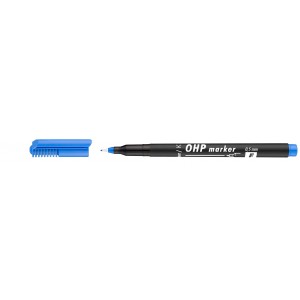 Popisovač modrý F OHP 0,5mm - permanentní Top marker - 00000737
