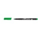Popisovač zelený F OHP 0,5mm - permanentní Top marker - 00000738