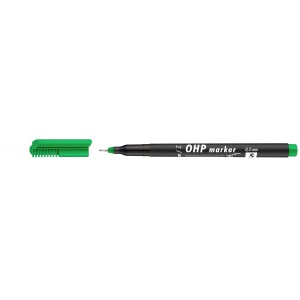 Popisovač zelený S OHP 0,3mm - permanentní Top marker - 20090288