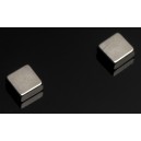 Super silné magnety - krychle, 10 x 10 x 10 mm, stříbrné - 4 ks N20011D