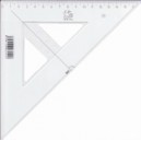 Trojúhelník s ryskou transparentní 16/45cm