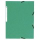 Spisové desky s gumičkou A4 prešpán zelená - X55473E Exacompta