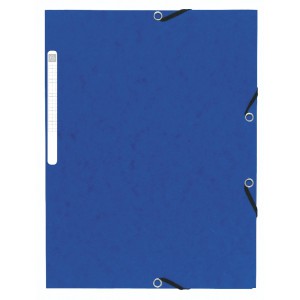Spisové desky s gumičkou A4 prešpán modrá - X55472E Exacompta
