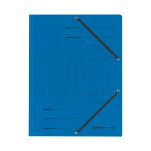 Spisové desky s gumičkou A4 Prešpán 3 chlopně modré -10843910